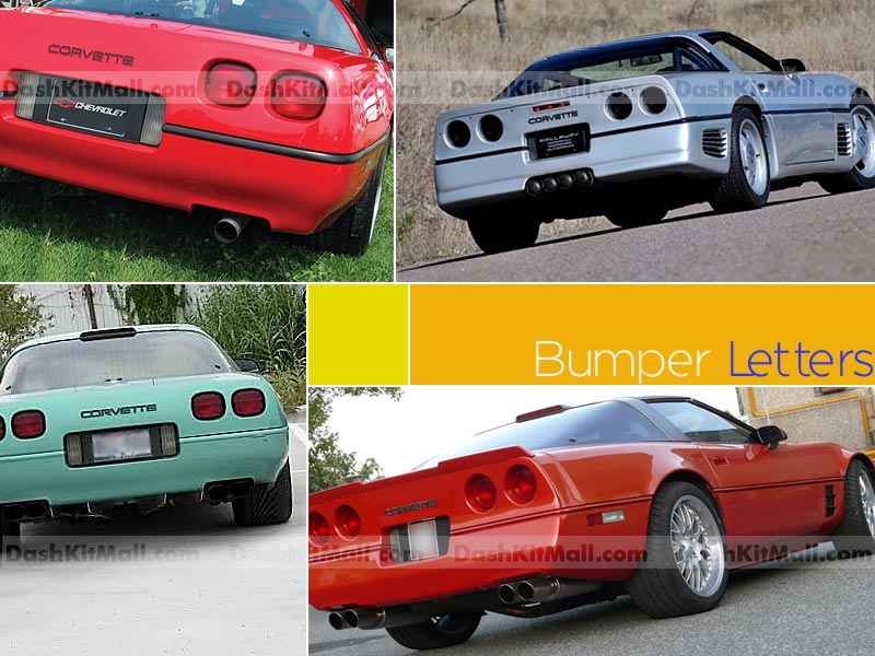 CHEVROLET CORVETTE C4 BUMPER LETTERS | Chevy Vette C4 Bumper Inserts