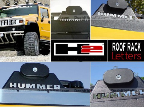Roof Rack Letters (Set of 4) for H2