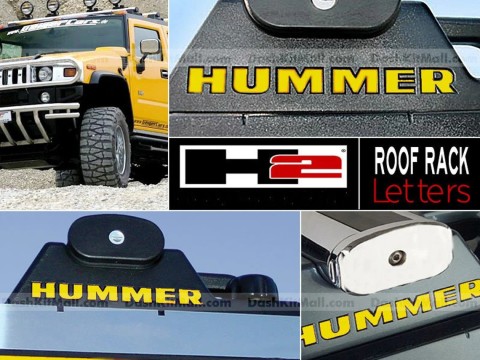 Roof Rack Letters (Set of 4) for H2