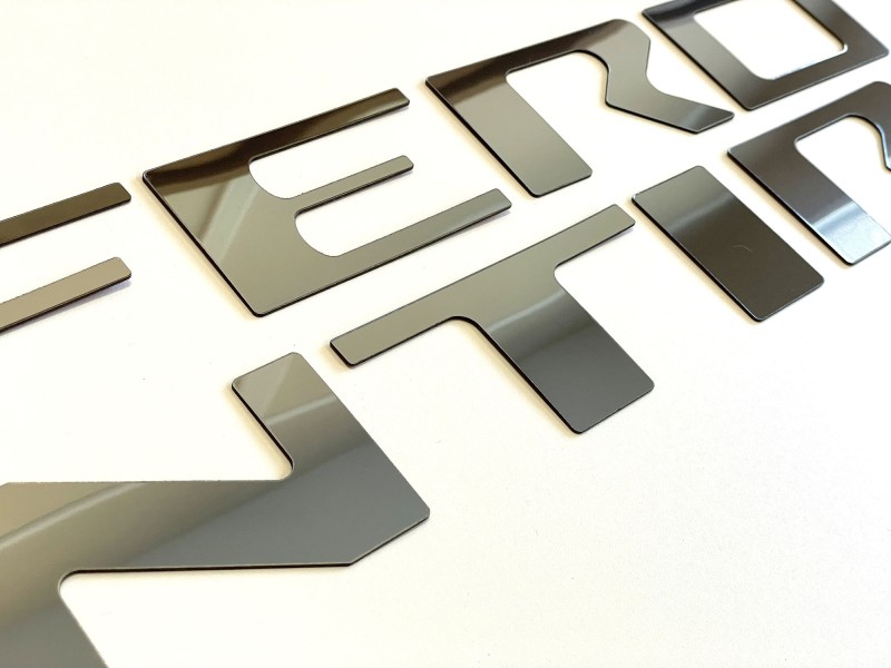 Matte Black Tailgate Insert Letters For Nissan Frontier 2022-2023 - Auto Pro Logo Emblem Badge, Exterior Styling Decal