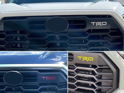 Front TRD Letters for Tundra 2022-UP