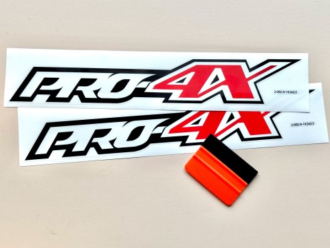 Pro4X Decal Stickers - Replacement for Titan, Frontier, Pathfinder, Armada - (Set of 2)