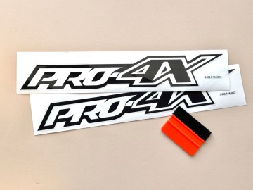 Pro4X Decal Stickers - Replacement for Titan, Frontier, Pathfinder, Armada - (Set of 2)