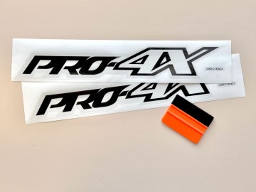 Pro4X Decal Stickers - Replacement for Titan, Frontier, Pathfinder, Armada - (Set of 2)