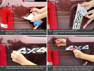 Pro4X Decal Stickers - Replacement for Titan, Frontier, Pathfinder, Armada - (Set of 2)